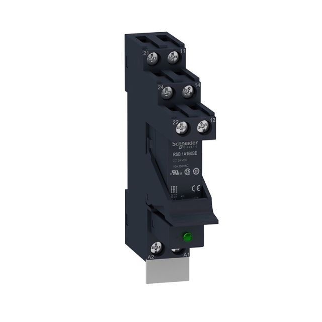 Ρελέ Plug-in Harmony 16A 1CO με Led 24V DC RSB1A160BDPV