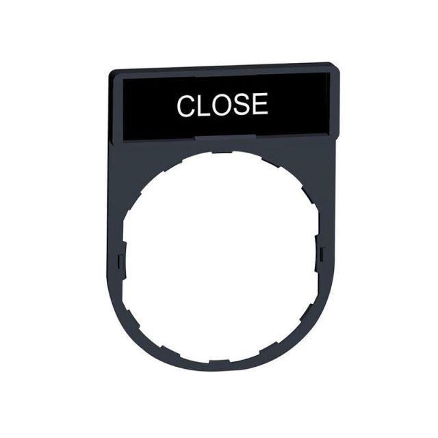 Legend Holder 30x40mm with Label 8x27mm with Marking CLOSE ZBY2314