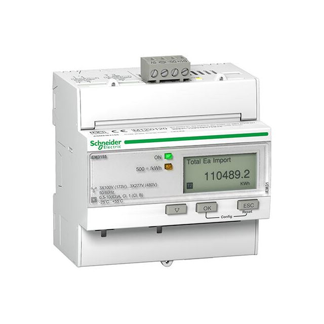 Μετρητής Ενέργειας 3Φ 63A A9MEM3155