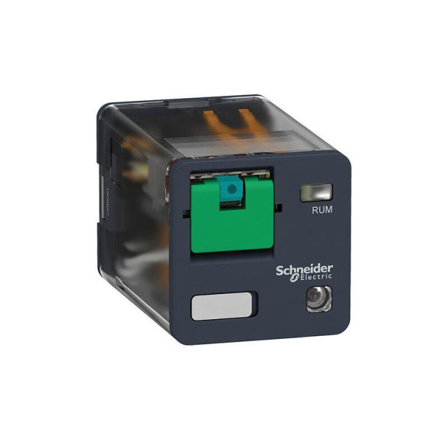 Plug-in Relay 2 Contacts CYLIND + LED 24VDC RUMC22BD