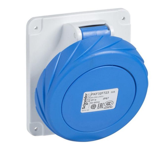 Πρίζα Πίνακος 32A 2P+E 200-250Vac IP67 Pratika PKF32F723