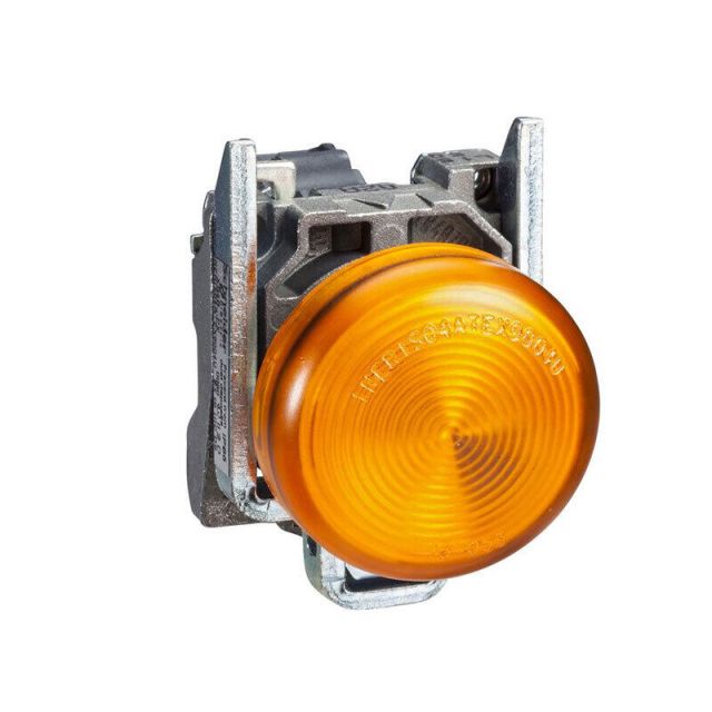 Complete Pilot Light Rounf F22 Yellow XB4BVB5EX