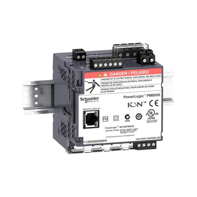 PowerLogic PM8000 PM8243 DIN Rail Mount Meter Intermediate Metering