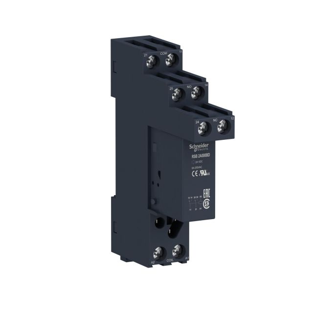 Μικρορελέ 2 Επαφών 24V 8A DC RSB2A080BDS