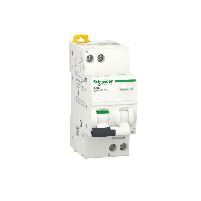 Circuit Breaker ICV40 1-Pole + N - C - 10A 30mA Type AC RCBO ACTI 9