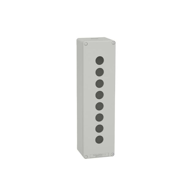 Control Box Empty Grey 8 Holes XAPD5508