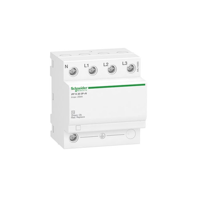 Lightning Arrester Type 2 3P+N 340V Acti 9 IPF K 20 A9L15693