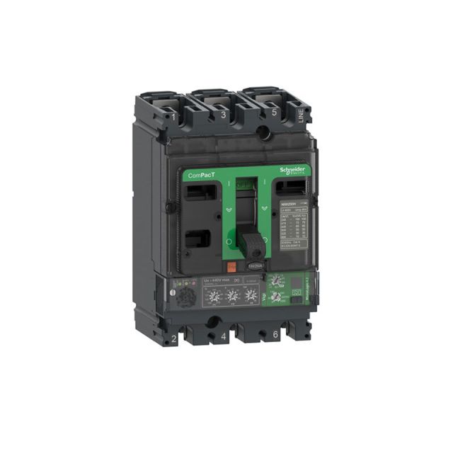 Circuit Breaker NSX100B 25kA/415V 3 Poles MicroLogic Vigi 4.2 Trip Unit 100A C10B34V100