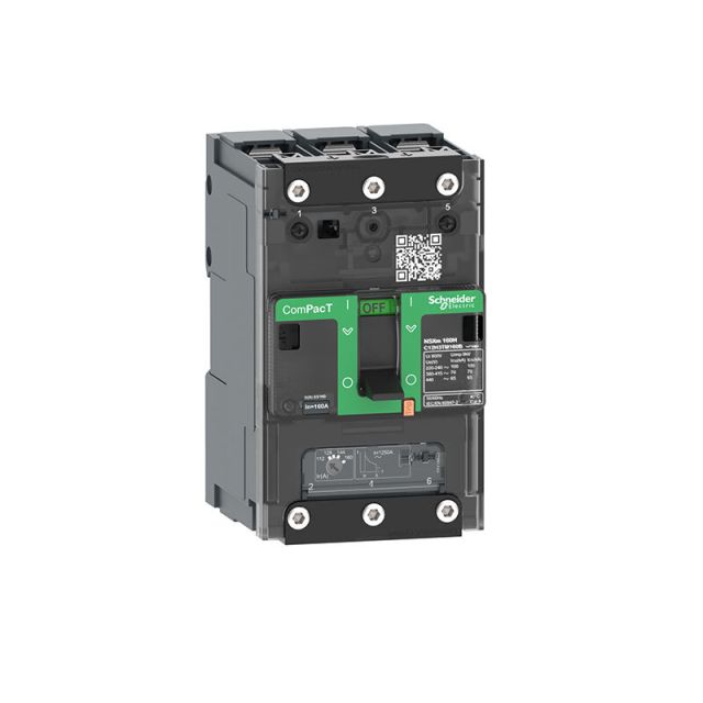 Circuit Breaker NSXm 63B 25kA 415V 3P TMD Trip Unit 50A Lugs Busbars C11B3TM050B
