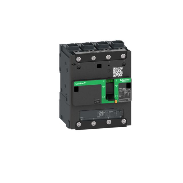 Circuit Breaker NSXm 63B 25kA 415V 4 Poles 3D TMD Trip Unit 25A EverLink Lugs C11B6TM025L