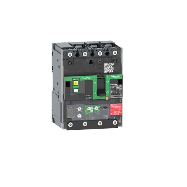 Circuit Breaker NSXm 63E 16kA 415V 3P MicroLogic 4.1 Trip Unit 50A Lugs/Busbars C11E34V050B