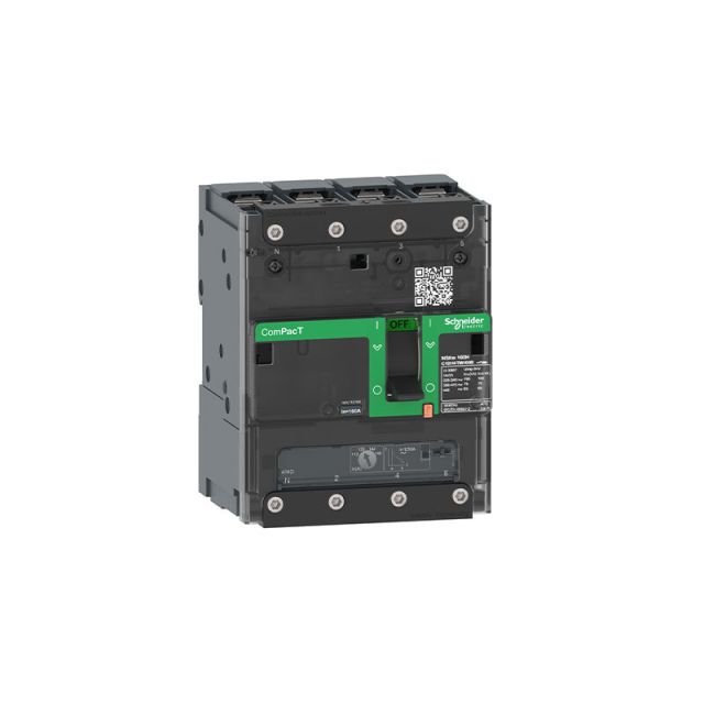 Circuit Breaker NSXm 63E 16kA 415V 4P4D TMD Trip Unit 25A Lugs/Busbars C11E4TM025B