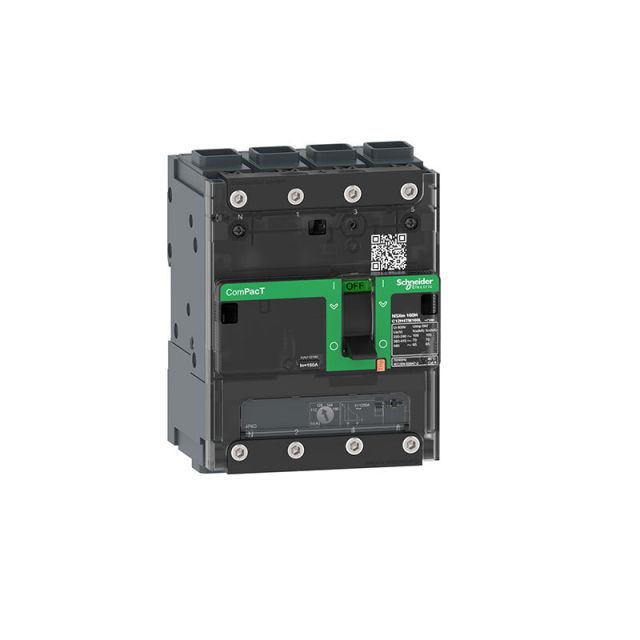 Circuit Breaker NSXm 63E 16kA 415V 4P3D TMD Trip Unit 50A EverLink Lugs C11E6TM050L