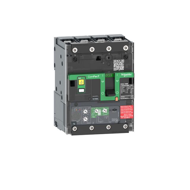 Αυτόματος Διακόπτης Ισχύος NSXm MicroLogic Vigi 4.1 100A 4P 36kA για Κως C11F44V100B