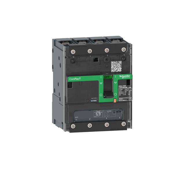 Circuit Breaker NSXm 63F 36kA 415V 4P3D TMD Trip unit 16A Lugs/Busbars C11F6TM016B