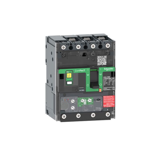 Circuit Breaker NSXm 63H 70kA 415V 3P MicroLogic 4.1 Trip Unit 25A Lugs/Busbars C11H34V025B