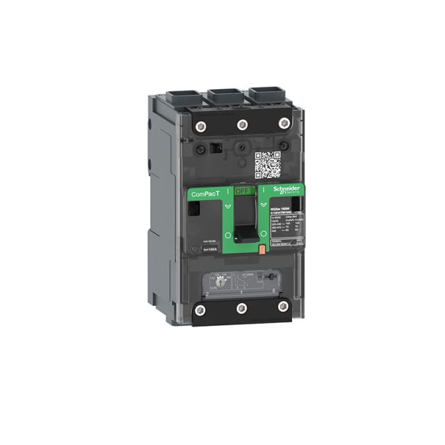 Circuit Breaker NSXm 63H 70kA 415V 3P TMD Trip Unit 16A EverLink Lugs C11H3TM016L