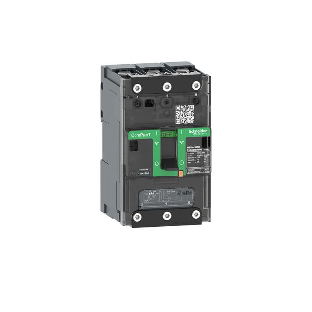 Circuit Breaker NSXm 63H 70kA 415V 3P TMD Trip Unit 25A Lugs/Busbars C11H3TM025B