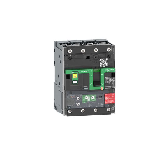 Circuit Breaker NSXm 63H 70kA 415V 4P MicroLogic 4.1 Trip Unit 50A Lugs/Busbars C11H44V050B