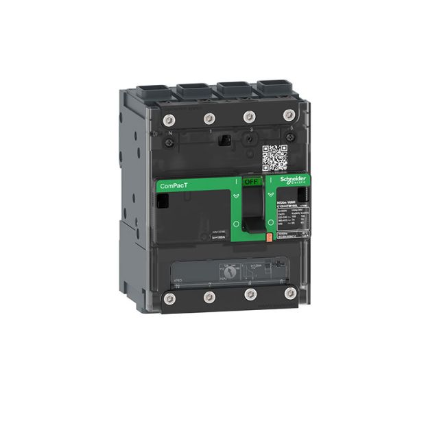 Circuit Breaker NSXm 63H 70kA 415V 4P4D TMD Trip unit 50A EverLink Lugs C11H4TM050L