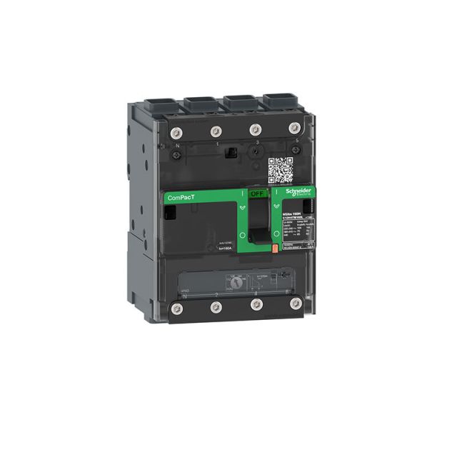 Circuit Breaker NSXm 63H 70kA 415V 4P3D TMD Trip Unit 16A EverLink Lugs C11H6TM016L