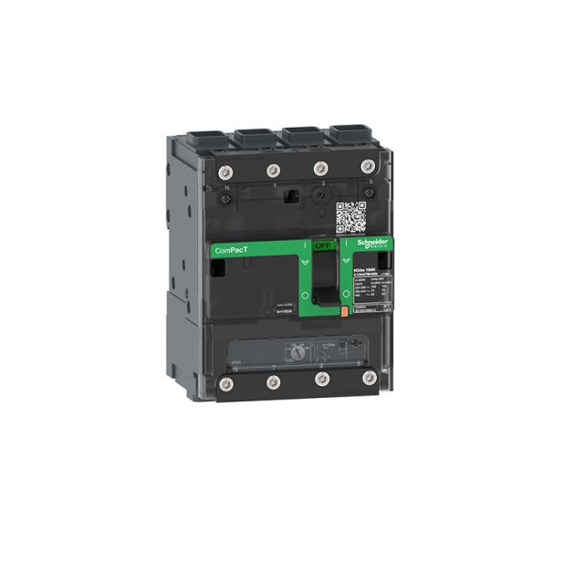 Circuit Breaker NSXm 63H 70kA 415V 4P3D TMD Trip Unit 25A  EverLink Lugs C11H6TM025L