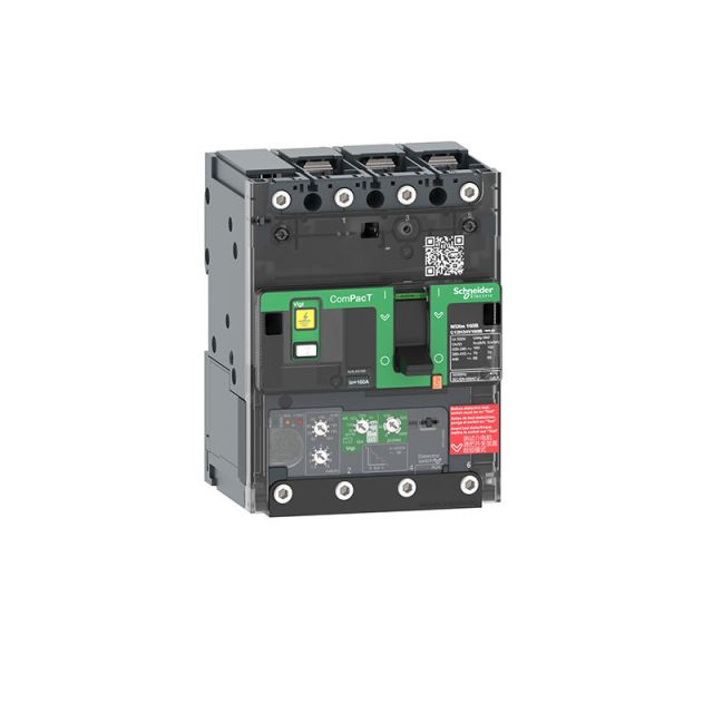 Circuit Breaker NSXm 63N 50kA 415V 3P MicroLogic 4.1 Trip Unit 25A Lugs/Busbars C11N34V025B