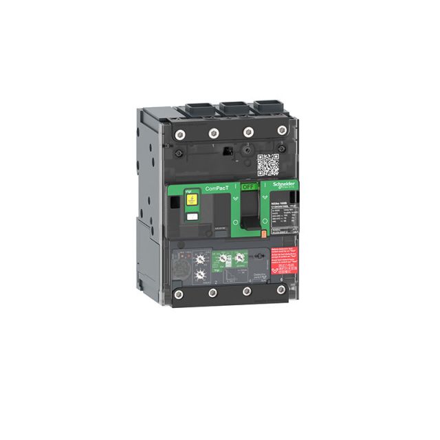 Circuit Breaker NSXm 63N 50kA 415V 3P MicroLogic 4.1 Trip Unit 25A EverLink Lugs C11N34V025L