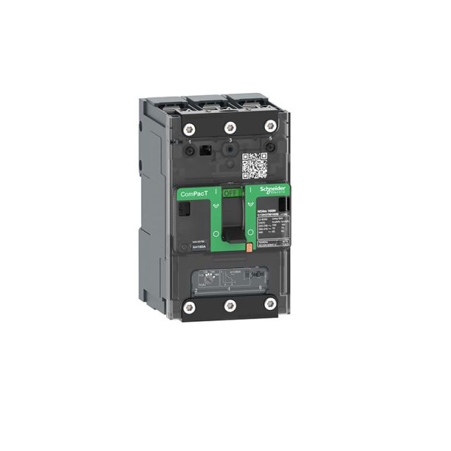 Circuit Breaker NSXm 63N 50kA 415VAC 3P TMD Trip Unit 63A Lugs Busbars C11N3TM063B