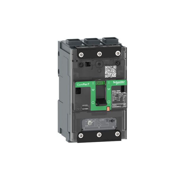 Circuit Breaker NSXm 160E 16kA 415VAC 3P TMD Trip Unit 160A EverLink Lugs C12E3TM160L