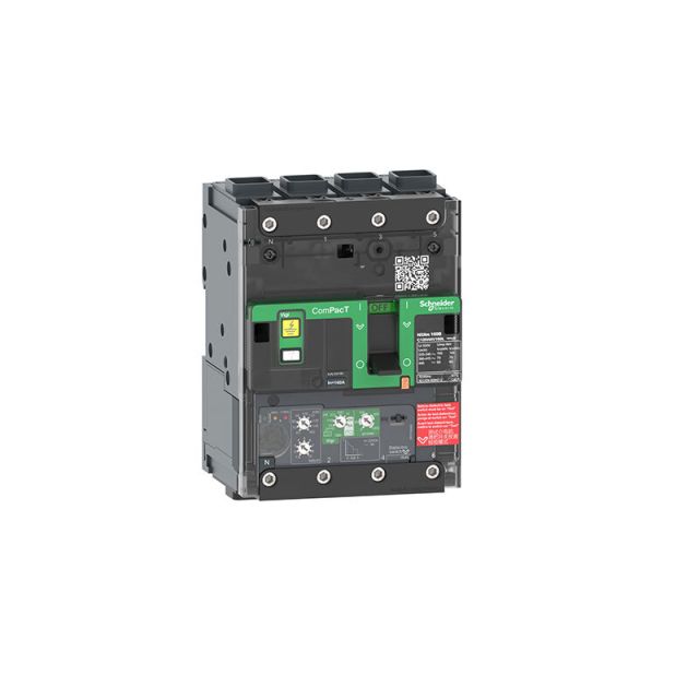 Circuit Breaker NSXm 160E 16kA 415VAC 4P MicroLogic 4.1 Trip Unit 160A EverLink Lugs C12E44V160L