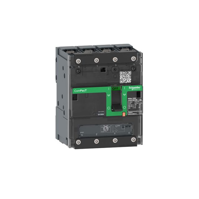 Αυτόματος Διακόπτης Ισχύος 125A 4P 70kA 380 415V για Σύνδεση Κως C12H4TM125B