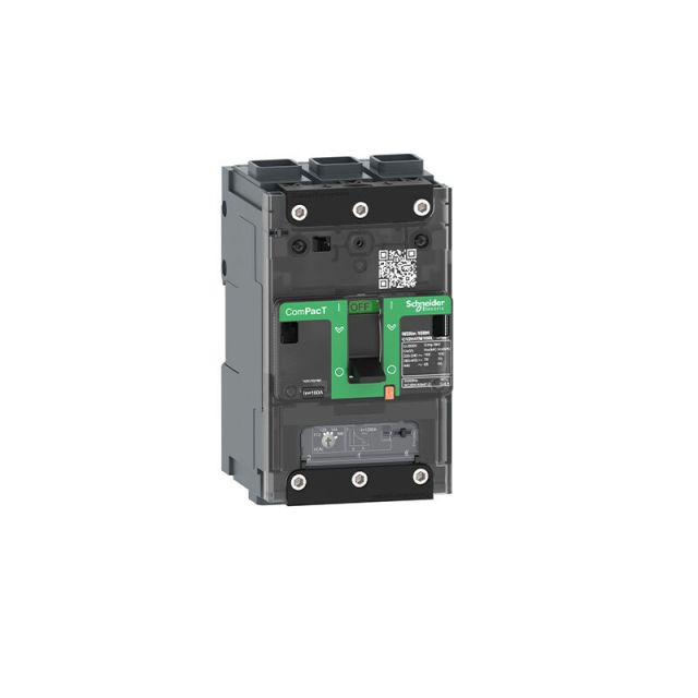 Circuit Breaker NSXm 160N 50kA 415VAC 3P TMD Trip Unit 160A EverLink Lugs C12N3TM160L