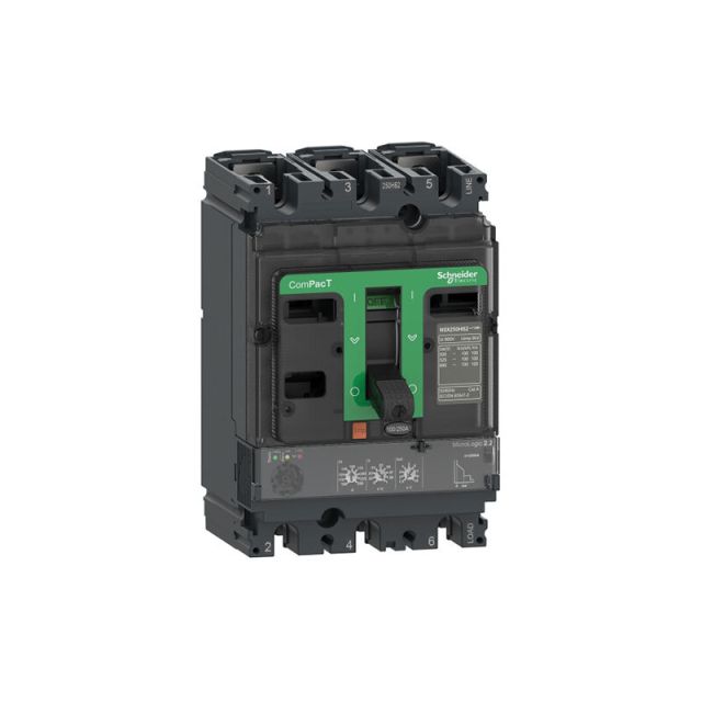 Circuit Breaker NSX160N 50kA 415VAC 3P MicroLogic 2.2 Trip Unit 100A C16N32D100