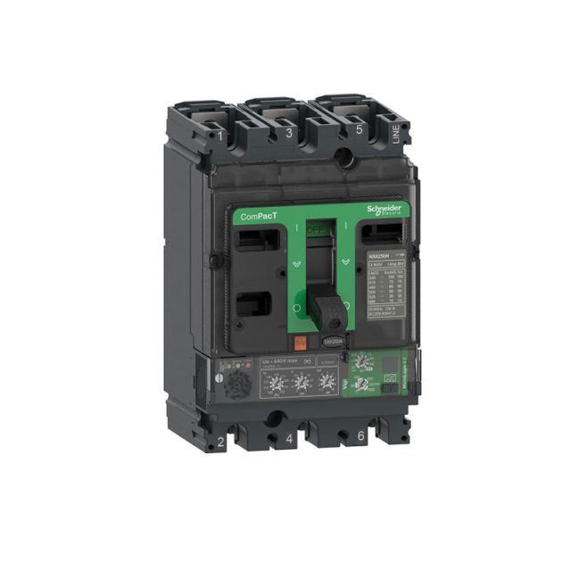 Circuit Breaker NSX160N 50kA 415VAC 3P MicroLogic Vigi 4.2 Trip Unit 100A C16N34V100