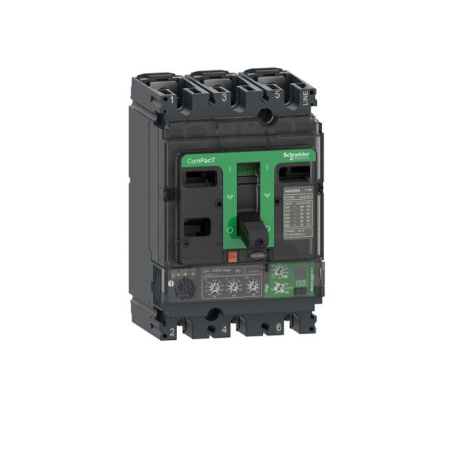 Αυτόματος Διακόπτης Ισχύος NSX160N 50kA στα 415VAC Μονάδα Ελέγχου Vigi MicroLogic 4.2 160A 3P3D C16N