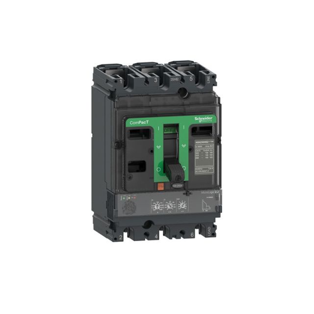 Circuit Breaker NSX250B 25kA 415VAC 3P MicroLogic Vigi 4.2 Trip Unit 100A C25B34V100