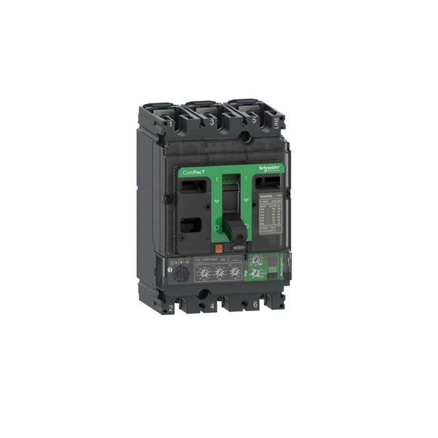 Circuit Breaker NSX250F 36kA 415VAC 3P MicroLogic Vigi 4.2 Trip Unit 100A C25F34V100