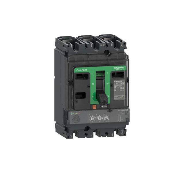 Circuit Breaker NSX250H MicroLogic 2.2 100A 3P3D C25H32D100