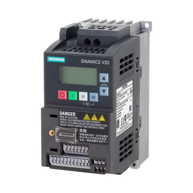 Sinamics V20 0.75Kw 220...240Vac 1Ac 230V 6Sl3210-5Bb17-5Uv1