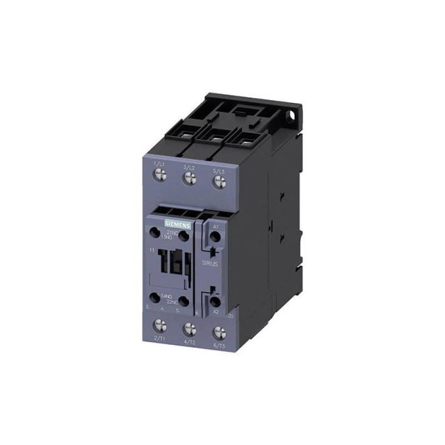 Contactor S2 3P 51A 22kW 1NO+1NC Coil 230V AC 50Hz    3RT2036-1AP00