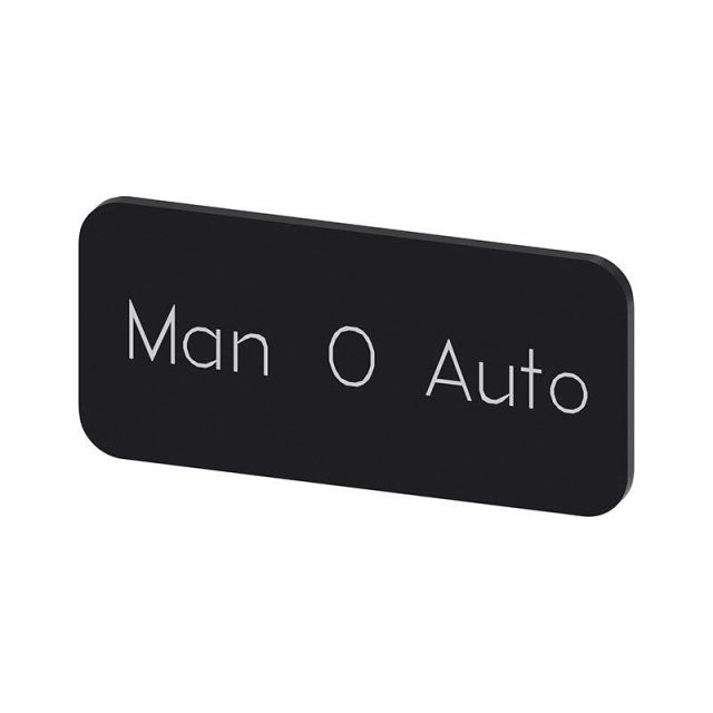 Labeling Plate Snap-On Or Self-Adhesive For Label Holder, Label Size 12.5 X 27Mm, Label Black, Lette