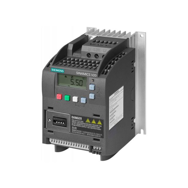 6Sl3210-5Be13-7Cv0 Sinamics V20 380-480V3Ac-15/+10% 47-63Hz Rated Power 0.37 Kw With 150% Overload F