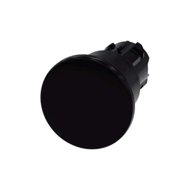 Mushroom Pushbutton Black 40mm 3SU1000-1BA10-0AA0