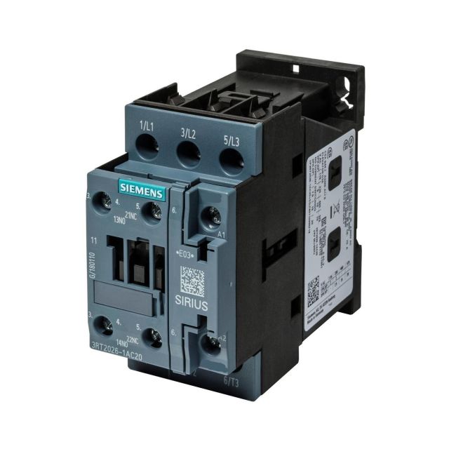 Contactor S0 11kW 3P 3RT2026-1AL20 1NO+1NC 230VAC