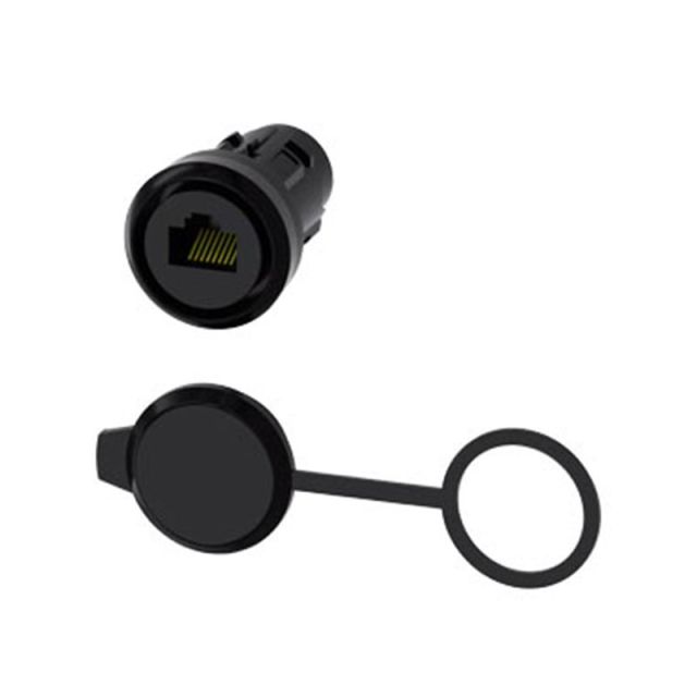 Υποδοχή RJ45 22mm με Κάλυμμα Πλαστικό Μαύρο 3SU1900-0GB10-0AA0