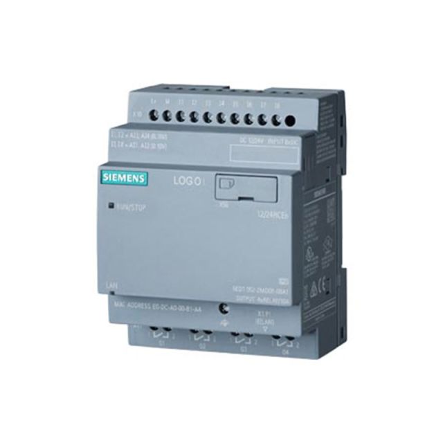 LOGO! 12/24RCEO Logic Module Power Supply I/O:12/24V
DC/Relay 8DI (4 AI)/4DQ 6ED1052-2MD08-0BA2