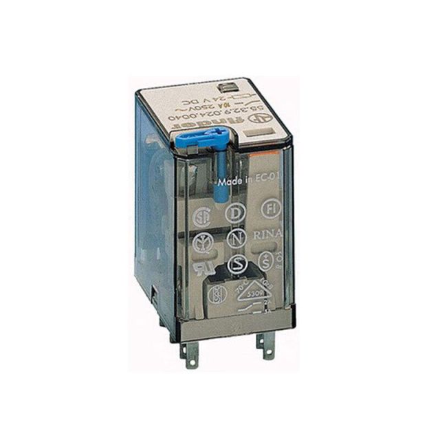 Auxilary Relay 5532 12VDC 2 Contacts with Push Button 7553290124