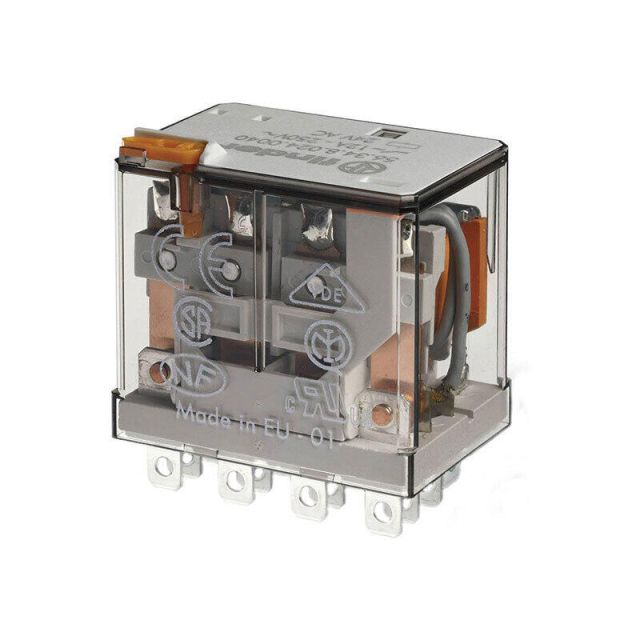 Auxilary Relay 4 Contacts with Push Button 5634 110VAC 7756348110