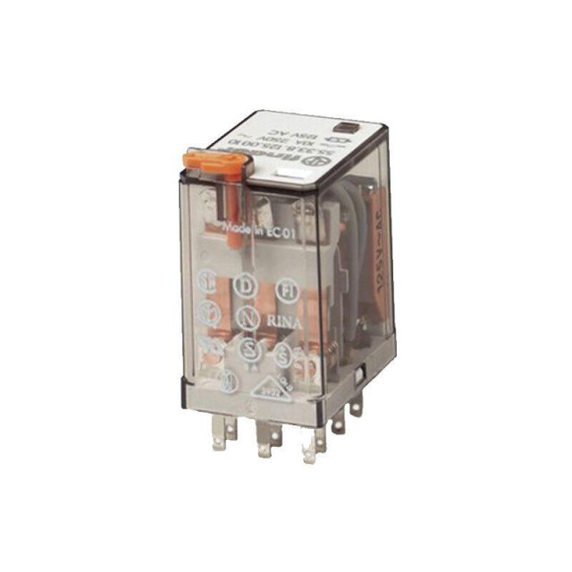 Auxilary Relay 5533 110VAC 3 Contacts with Push Button 7755338110-7553381101